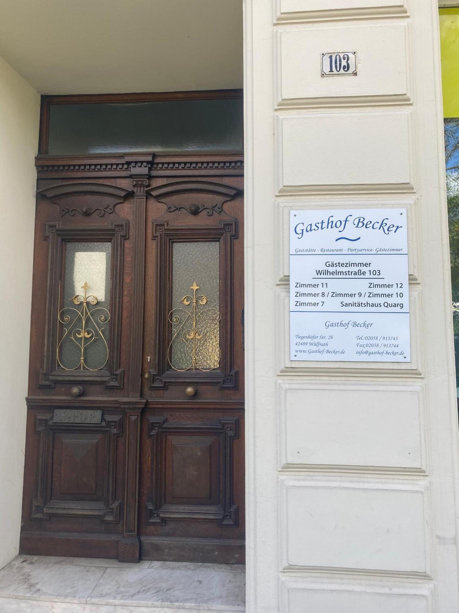 Gaestezimmer Gasthof Becker Hotel Wulfrath Exterior photo